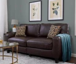 Serta Palisades Chestnut Bonded Leather Sofa 25 Serta Palisades Chestnut Bonded Leather Sofa -Living Room Furniture 810659214 A0 3