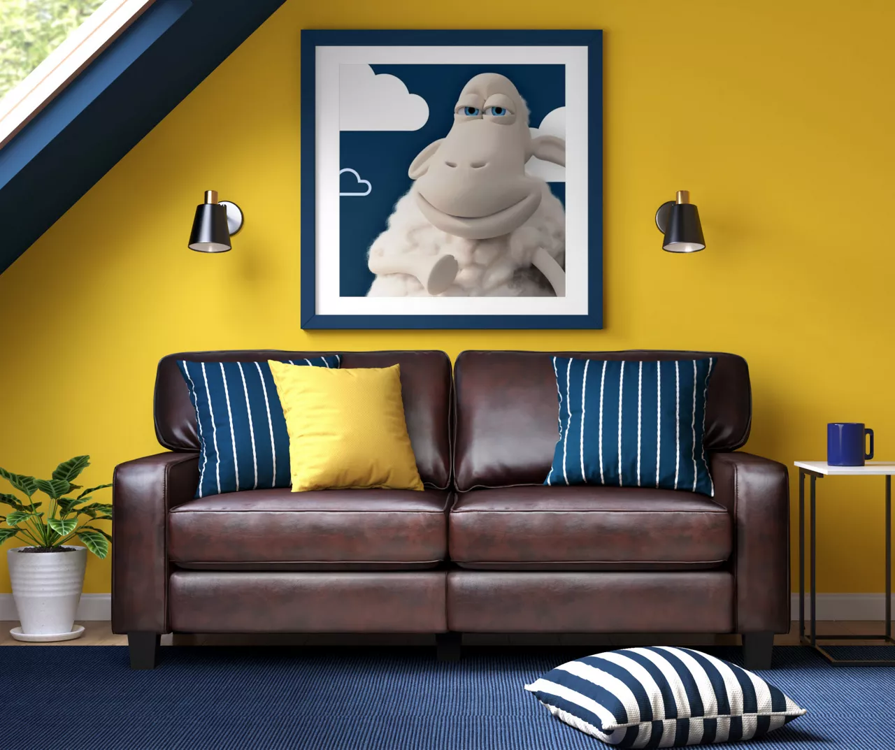 Serta Palisades Chestnut Bonded Leather Sofa 6 Serta Palisades Chestnut Bonded Leather Sofa - Image 4