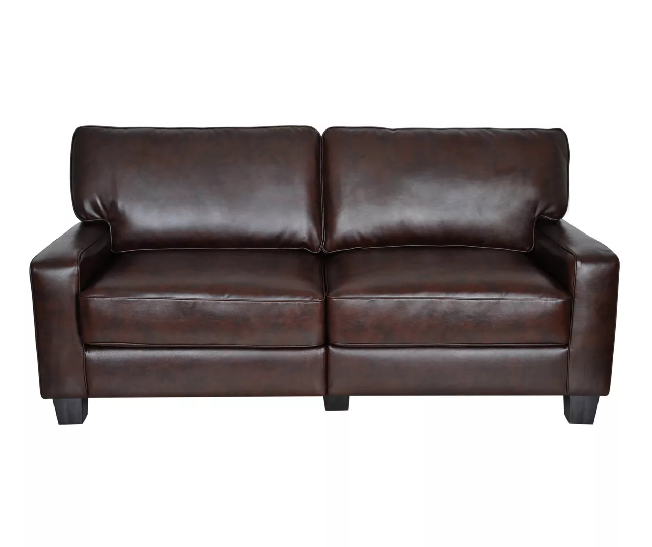 Serta Palisades Chestnut Bonded Leather Sofa 4 Serta Palisades Chestnut Bonded Leather Sofa - Image 2