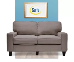 Palisades Glacial Gray Loveseat -Living Room Furniture 810659224 A0 2