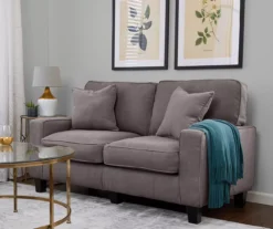 Palisades Glacial Gray Loveseat -Living Room Furniture 810659224 A0 3