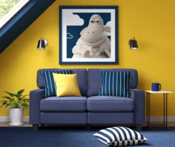 Palisades Navy Blue Loveseat -Living Room Furniture 810659257 A0 4