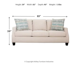 Cullendale Sandstone Cream Sofa -Living Room Furniture 810669843 A0 3