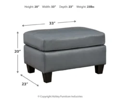 Signature Design By Ashley Genoa Leather Ottoman 25 Signature Design By Ashley Genoa Leather Ottoman -Living Room Furniture 810697957 A8