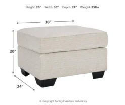 Signature Design By Ashley Cashton Ottoman -Living Room Furniture 810697991 A8