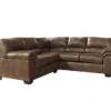 Signature Design By Ashley Bladen Coffee 2-Piece Faux Leather Sectional With Left-Facing Loveseat -Living Room Furniture combo760018