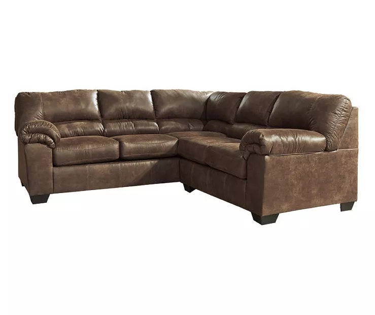 Signature Design By Ashley Bladen Coffee 2-Piece Faux Leather Sectional With Right-Facing Loveseat 3 Signature Design By Ashley Bladen Coffee 2-Piece Faux Leather Sectional With Right-Facing Loveseat