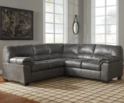 Signature Design By Ashley Bladen Slate 2-Piece Faux Leather Sectional With Right-Facing Loveseat -Living Room Furniture combo760023 1