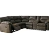 Signature Design By Ashley Tambo Canyon Faux Leather Reclining Sectional -Living Room Furniture combo800024