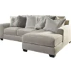 Signature Design By Ashley Ardsley Gray Sectional With Right-Facing Chaise -Living Room Furniture combo860017