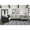 Signature Design By Ashley Bilgray Gray Faux Leather 3-Piece Sectional With Right-Facing Chaise 2 Signature Design By Ashley Bilgray Gray Faux Leather 3-Piece Sectional With Right-Facing Chaise -Living Room Furniture combo860024