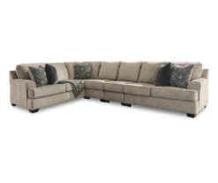 Signature Design By Ashley Bovarian Stone 4-Piece Sectional With Right-Facing Loveseat