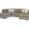 Signature Design By Ashley Creswell Gray Sectional With Left-Facing Chaise 1 Signature Design By Ashley Creswell Gray Sectional With Left-Facing Chaise -Living Room Furniture combo860032