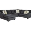 Signature Design By Ashley Eltmann Slate 3-Piece Sectional With Left-Facing Chaise 2 Signature Design By Ashley Eltmann Slate 3-Piece Sectional With Left-Facing Chaise -Living Room Furniture combo860039