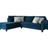 Signature Design By Ashley Trendle Blue Sectional With Left-Facing Chaise