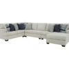 Signature Design By Ashley Lowder Stone 5-Piece Sectional With Right-Facing Chaise -Living Room Furniture combo870013