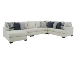 Signature Design By Ashley Lowder Stone 5-Piece Sectional With Left-Facing Chaise