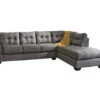 Signature Design By Ashley Maier Charcoal Full Sleeper Sectional With Right-Facing Chaise 2 Signature Design By Ashley Maier Charcoal Full Sleeper Sectional With Right-Facing Chaise -Living Room Furniture combo870020