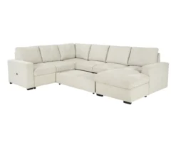 Signature Design By Ashley Millcoe Linen 3-Piece Sectional With Pop-Up Bed -Living Room Furniture combo870027 4