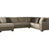 Signature Design By Ashley Abalone Faux Leather Sectional -Living Room Furniture combo880001