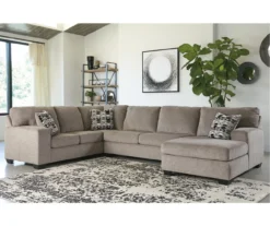 Signature Design By Ashley Ballinasloe Platinum Gray Sectional -Living Room Furniture combo880002 2