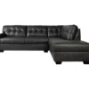 Signature Design By Ashley Battstone Steel Faux Leather Sectional 2 Signature Design By Ashley Battstone Steel Faux Leather Sectional -Living Room Furniture combo920007
