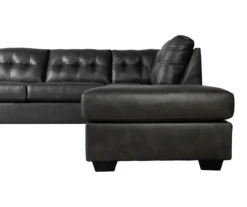 Signature Design By Ashley Battstone Steel Faux Leather Sectional -Living Room Furniture combo920007 4