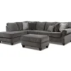 Broyhill Tripoli Slate Sectional & Ottoman Set 2 Broyhill Tripoli Slate Sectional & Ottoman Set -Living Room Furniture combo960001