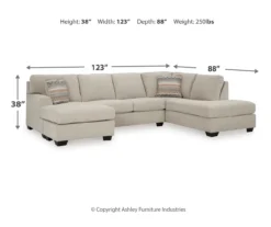 Broyhill Glynn-Cove Linen Sectional -Living Room Furniture combo980198 4